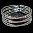 thumbnail image 4 of HSHDLDF Multilayer Rhinestone Cuff Bracelet For Women Silver Layered Crystal Wrap Bracelet Sparkling Bridal Bracelet Jewelry For Prom Party Wedding, 4 of 7