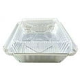 thumbnail image 3 of Pactogo 2 lb. Oblong Aluminum Foil Take-Out Pan with Clear Dome Lid Disposable Containers 8.44" x 5.94" x 1.75" (Pack of 25 Sets), 3 of 6