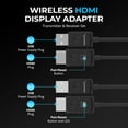 thumbnail image 2 of Conjunto de transmisor y receptor de adaptador de pantalla HDMI inalámbrico, 2 of 7