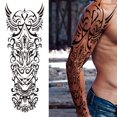 thumbnail image 1 of Etiqueta Engomada Del Tatuaje Del Brazo Pegatina de tatuaje para brazo, kit de pegatinas de arte de Halloween para niños y niñas (D) Wdftyju Libre de BPA, 1 of 3