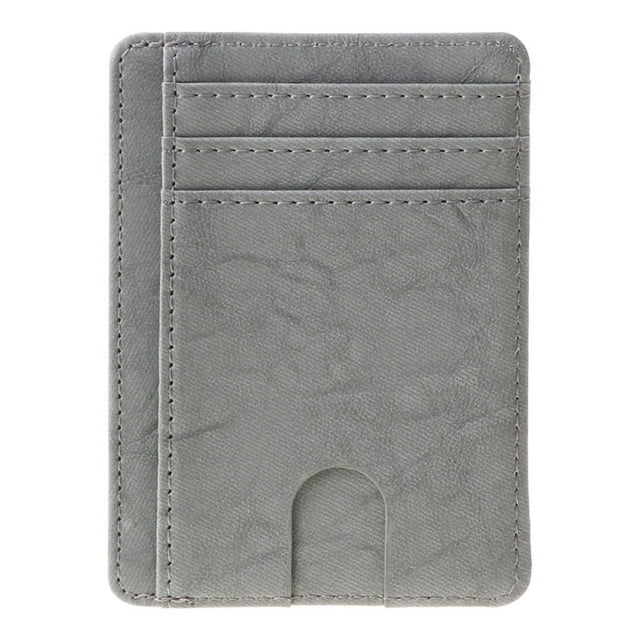 Techinal Slim RFID Blocking Leather Wallet Credit ID Card Holder Purse Money Case for Men Women