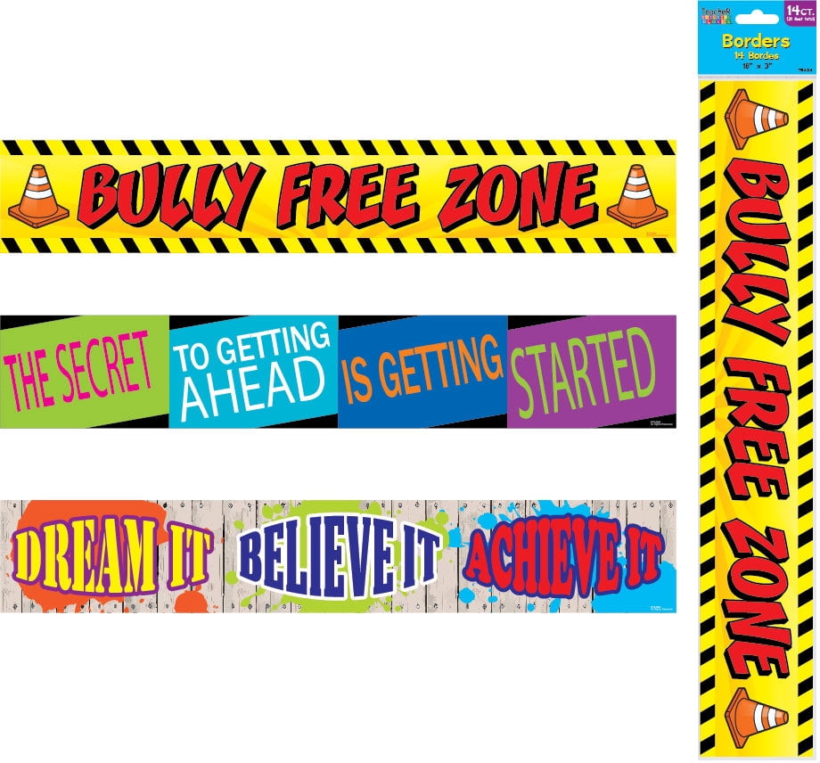 14 Count Bulletin Board Motivational Borders Case Pack 12
