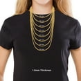 thumbnail image 7 of 14K Yellow Gold Diamond Cut Rope Chain Necklace for Men and Women â€“ Measures 1.5mm Thickness x 22 Inches Length, 7 of 7