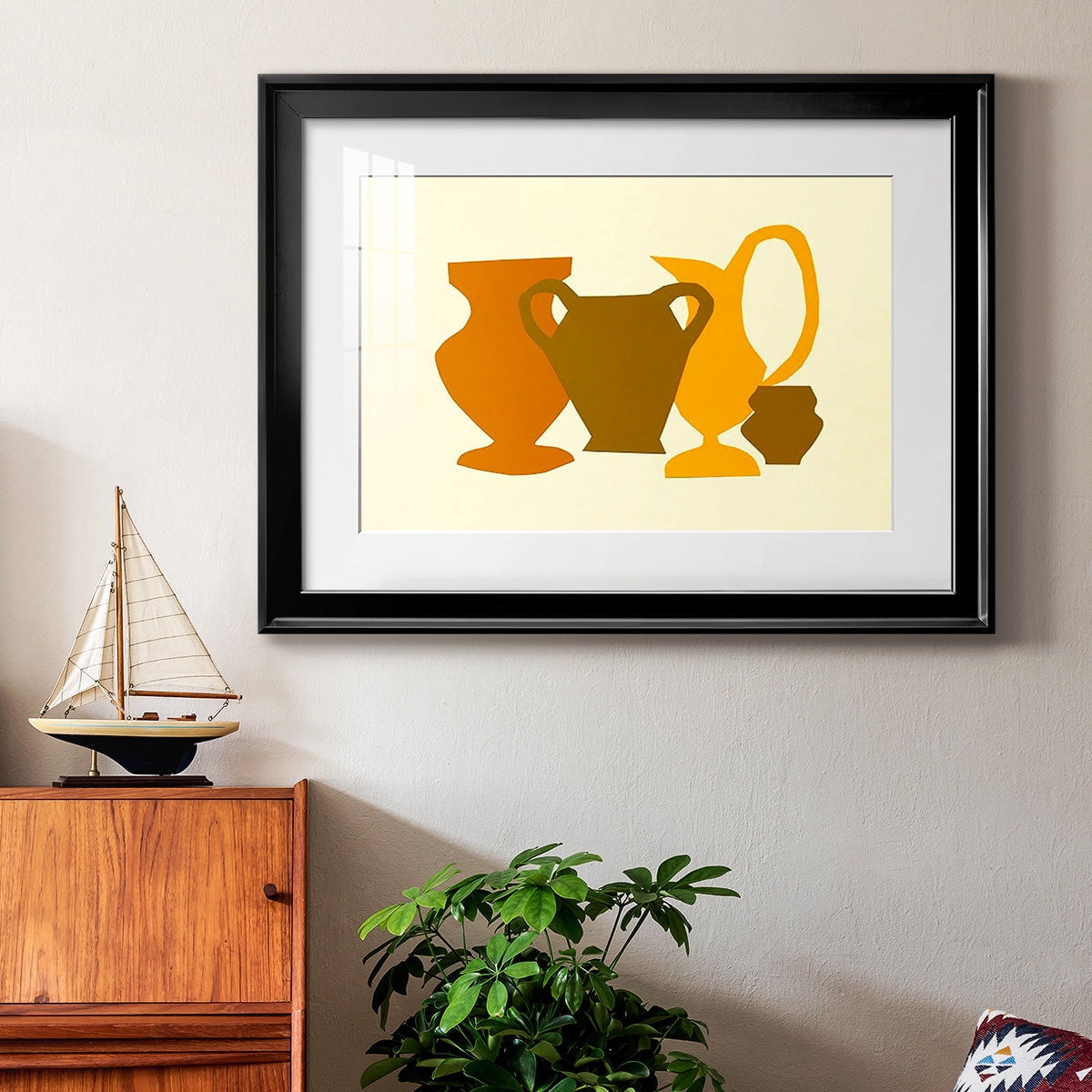 Posing Pottery II Premium Framed Print - Ready to Hang