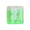 thumbnail image 2 of Hvmvliv Pencil Sharpener Mini Transparent Pencil Sharpener Dual Holes With Removable Cover Candy Color Manual Pencil Planer For Office Supplies Green, 2 of 5