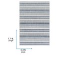 thumbnail image 6 of Livabliss Outdoor Rugs, 5x8 Eagean Global Blue Area Rug for Patio, Porch, Deck, Backyard, Waterproof Indoor Outdoor Carpet (5'3" x 7'7"), 6 of 9