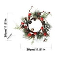 thumbnail image 3 of Festive Christmas Wreath with Pinecones, Red Berries, and Snowy Accents for Holiday Home Décor, 22 Inches, 3 of 5