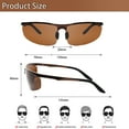 thumbnail image 6 of SUNVOES Sports Polarized Sunglasses for Men and Women Riding Driving Running, 6 of 9