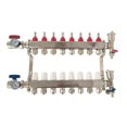 thumbnail image 4 of INTBUYING 8-Branch Heating Water Distributor PEX Radiant Floor Heating Manifold Set Stainless Steel, 4 of 12