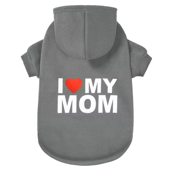 Dog Sweater,Pet Hoodie for Cold Weather,Coat Hooded Sweatshirt for Puppies,Cats, Small Medium Large Dogs,MOM