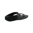 thumbnail image 3 of Fitflop Womens Flare Strobe Slide Sandal Shoes, Black, US 11, 3 of 3