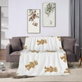 thumbnail image 5 of Cute Bear Dolls White -Fleece Blanket, 50"X40" in Throw Blanket for Bed Couch Sofa, Lightweight Breathable Decorative Bed Blanket, Fuzzy Soft Flannel Blankets for All Seasons, 5 of 6
