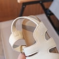 thumbnail image 5 of KPOPLK Girls Sandals Flower Girl Dress Shoes Closed Toe Fisherman Flat Sandals Princess Party Shoes for Little Big Kids(White,9), 5 of 9