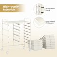 thumbnail image 6 of 12-Drawer Utility Rolling Cart with Metal Tabletop, Drawer Organizer with Wheels, Scrapbook Paper Office School Organizer,White, 6 of 8