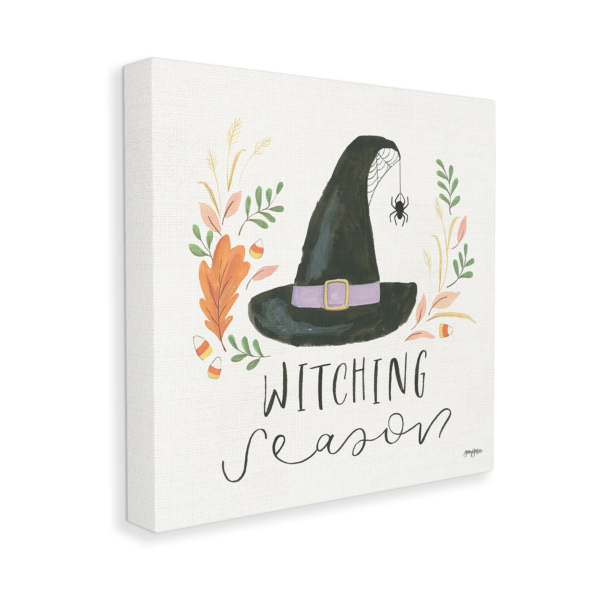 Stupell Industries Whimsical Witching Season Holiday Painting Gallery Wrapped Canvas Art Print Wall Art, 36 x 36