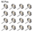 thumbnail image 3 of Uxcell Mirror Screws Decorative Cap Fasteners Cover Nails, Electroplated Bright Silvery Brass 16Pcs 0.71", 3 of 3