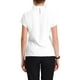 thumbnail image 3 of Blusa de Negocios Elegante para Mujer con Cuello Alto, Manga Corta y Abertura en la Espalda, Talla 3XL, Blanca, 3 of 6