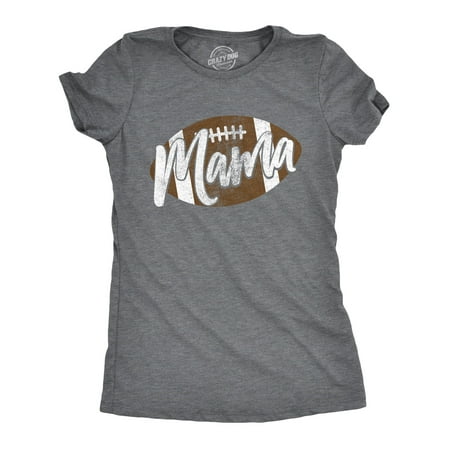 Womens Football Mama Tshirt Cute Pee Wee League Mom (Best Pee Wee Football Formation)