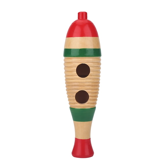 Colorful Wooden Fish Guiro Instrument, Kids Percussion Toy For Rhythm Musical Fun