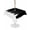 Black, variant on Outdoor Tablecloth with Umbrella Hole for Patio/Picnic/Party/Camping, Abstract Grey Waterproof Table Cloth Rectangle Table Cover Washable, Modern Minimalist Graffiti Artwork (54"x 80")
