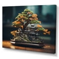 thumbnail image 2 of Designart "Bonsais Wisdom Asian beauty VII" Asian Wall Art Living Room, 2 of 5