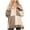 Khaki, variant on Oversized Henley Sweatshirt for Women Color Block Long Sleeve Crew Neck Casual Y2K Pullover Tunic Top