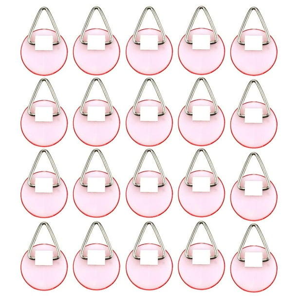 20 Pack Invisible Disc Adhesive Plate Hanger Set Vertical Plate Holders