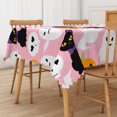 thumbnail image 3 of Duangreer Pink Halloween Rectangle Tablecloth, Party Decors Washable Table Cover with Waterproof Wrinkle Resistant, 60 x 120 Inch, 3 of 5