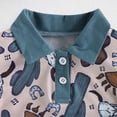 thumbnail image 7 of mgoYE Baby Summer Clothes Baby Outfit Short Sleeve Polo Romper Neutral Baby Clothes 0-24 Months for Boys Girls(Khaki,12-18 Months), 7 of 7