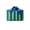 Blue & Green Stripes, variant on 2026 New Mini Insulated Tote Bag Lunch Bag Handbag Summer Striped Color Contrast Picnic Bag Portbale Bag