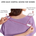 thumbnail image 3 of SCSAlgin Hospital Gowns for Women Labor Delivery Shoulder Surgery Dress Adaptive Clothing Night Robes, 3 of 7