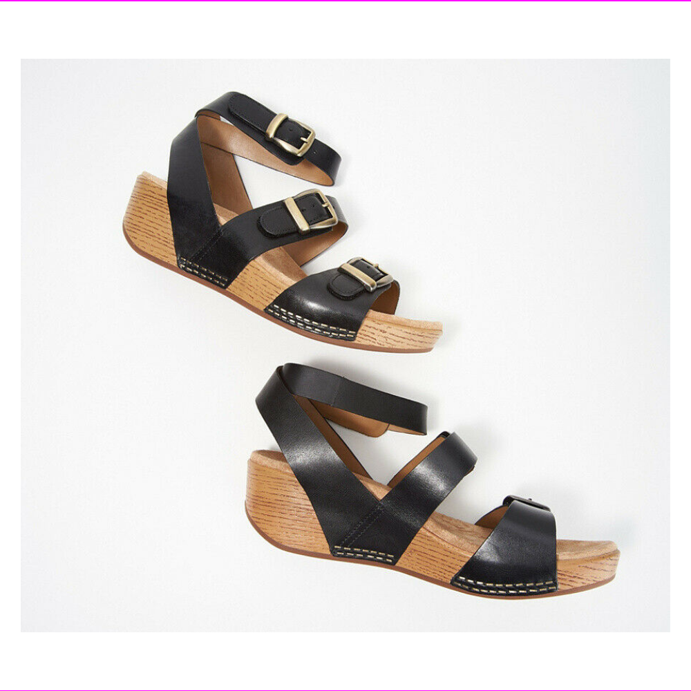 black wedges walmart