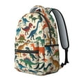 thumbnail image 2 of Cute Dinosaur Pattern Backpack for School,Cute School Bag,Schoolbag with Adjustable Shoulder Straps & Padded Back,15.3"x11"x7.1".﻿, 2 of 6
