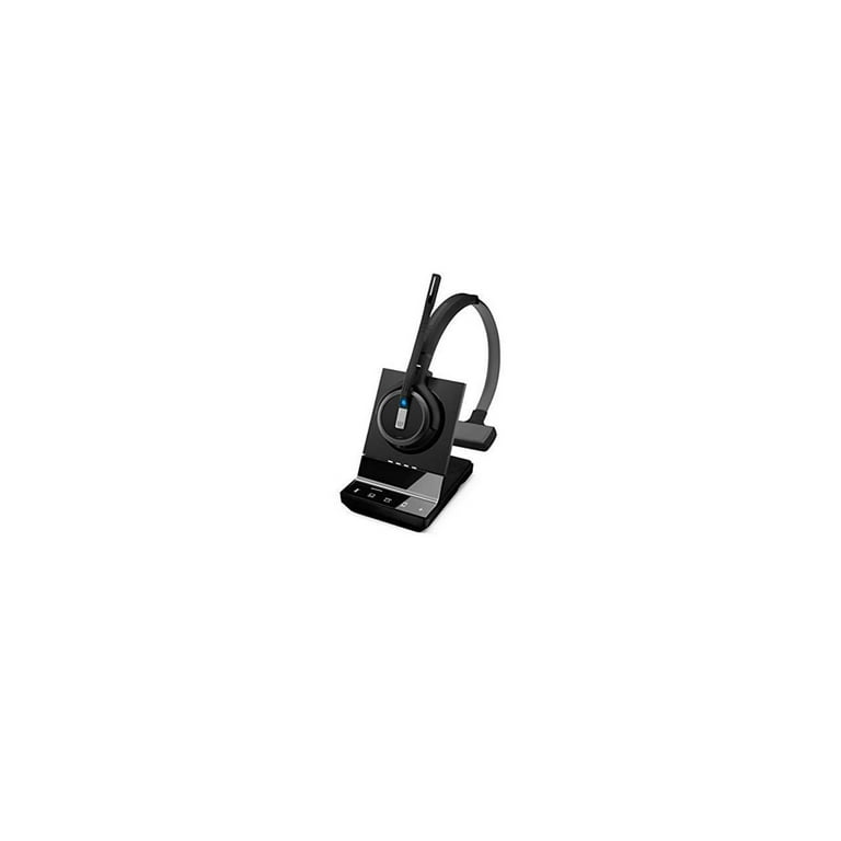 Sennheiser SDW 5035 506596 Single Sided Monaural Wireless Dect Headset for Desk Phone Softphone PC Connections Dual Microphone Ultra Noise Cancelling Black Walmart