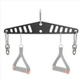 thumbnail image 2 of 2X Multi-Grip LAT Pull Down Bar for Home Gym Fitness Spreader Plate LAT Pulldown Attachments System Cable Machine Handle,2 x Multi-Grip LAT Pull Down Bar,Black, 2 of 8