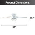 thumbnail image 3 of Open Box Portage Bay Renton Indoor Ceiling Fan with Quiet, Reversible Motor 52", 3 of 7