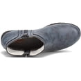 thumbnail image 4 of JSport by Jambu Womens Jenna Faux Leather Ankle Boots Navy 10 Medium (B,M), 4 of 5