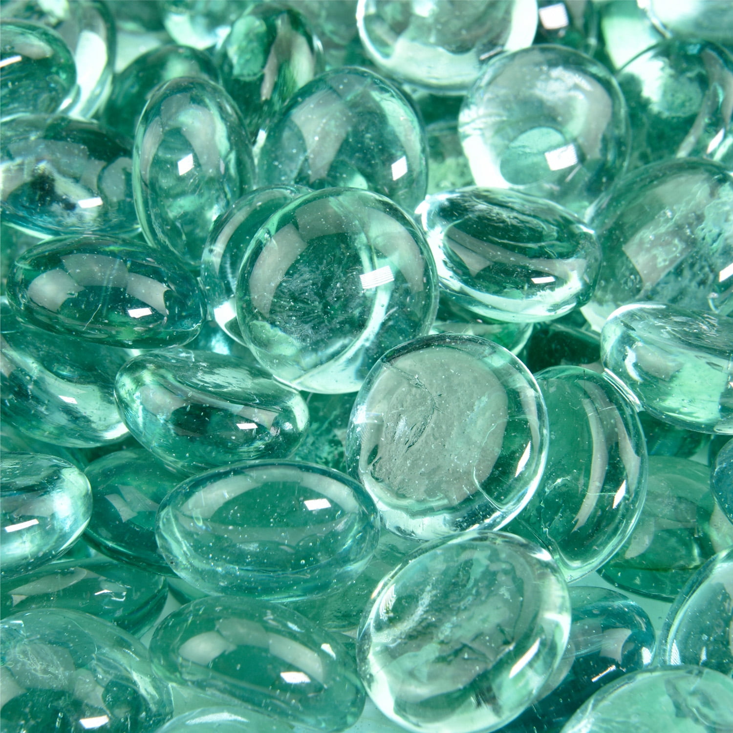 Sea Foam Green Fire Pit Glass Beads | 3/4", 10 lbs - Walmart.com