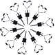thumbnail image 2 of 3 tapones para botellas de vino y bebidas con diseño de amor de acero inoxidable en forma de corazón. Ormromra WRQX-477-2, 2 of 4