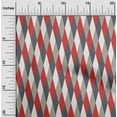 thumbnail image 1 of oneOone Viscose Chiffon Candy Red Fabric Argyle Check Dress Material Fabric Print Fabric By The Yard 42 Inch Wide, 1 of 4