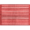 thumbnail image 1 of Ahgly Company Machine Washable Indoor Rectangle Abstract Red Modern Area Rugs, 6' x 9', 1 of 4