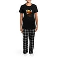 thumbnail image 4 of CafePress - Kawaii Red Panda Pajamas - Women's Short Sleeve Print T-Shirt and Pants Dark Cotton Pajama Set, 4 of 7