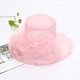 thumbnail image 5 of Women's Kentucky Derby Church Dress Hat Wide Brim Leaf Flower Bridal Shower Hat, 5 of 5