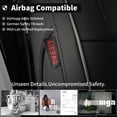 thumbnail image 6 of EKR Custom Fit Gladiator Seat Covers for 2020-2025 Jeep Gladiator (Manual Driver Seats & Rear W/NO Armrest)-Full set Waterproof Faux Leather Seat Cover for Truck (Black/Gray), 6 of 9