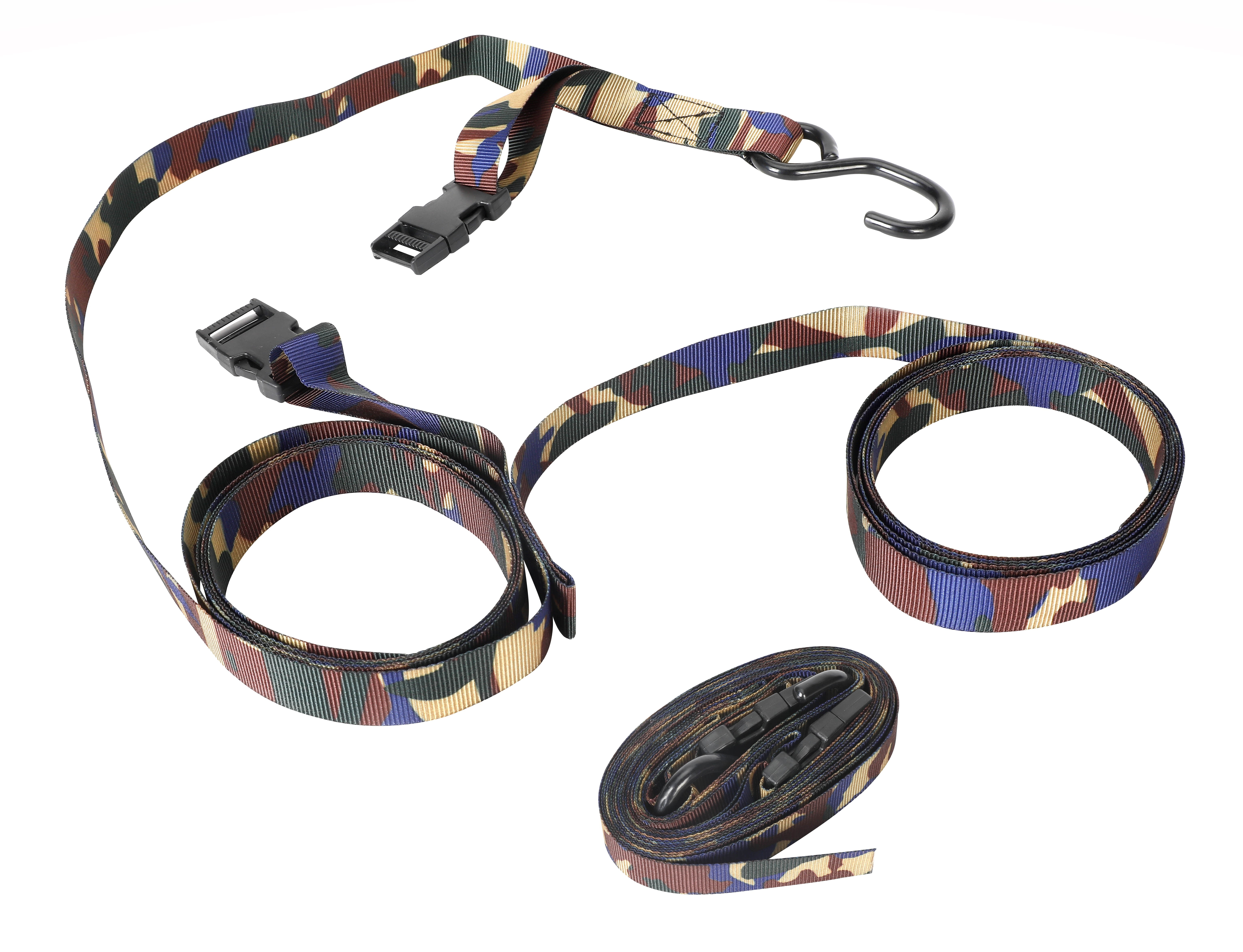 Ozark Trail Kayak Wall Storage Straps, Camo Patterned, 2-Pack
