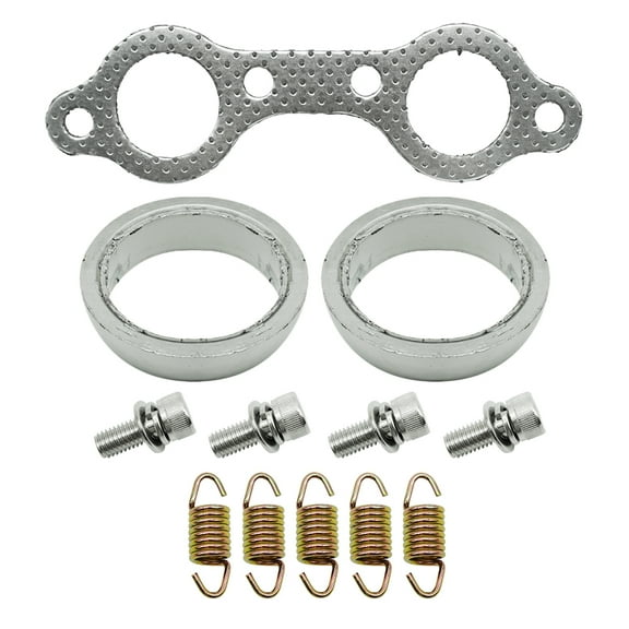 M MATI Exhaust Muffler Gasket Seal Spring Rebuild Kit for Polaris Sportsman 600 700 800 MV7 2002-2006 Frontier 2002-2005