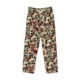 thumbnail image 2 of Vsdgher Skulls1 Print Mens Pajama Pants Sleep & Lounge Pants, PJ Bottoms With elastic waistb and Pockets, 2 of 5
