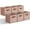 Dusty Pink-6 Pack, variant on GRANNY SAYS Cube Storage Bins, 11 Inch Fabric Organizer Bins, Collapsible Storage Baskets with Handles, 6-Pack, Pink