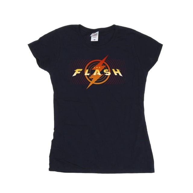 DC Comics T-Shirt en Coton Rouge Éclair pour Femmes