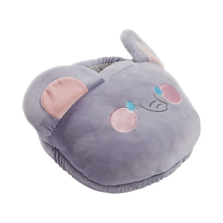 

BESTHUA USB Foot Heated Warmer Portable Feet Warmers with Electric Heating Pad Winter Office Home Under Desk Heating Shoes Plush Foot Heater Heating Footwarmer Gift for Women Men